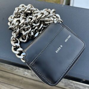 KARA Bike Leather Wallet Chain Crossbody Bag